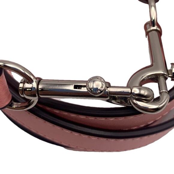 COACH Pink Silver Belt Adjustable Replacement Strap - Picture 4 of 4